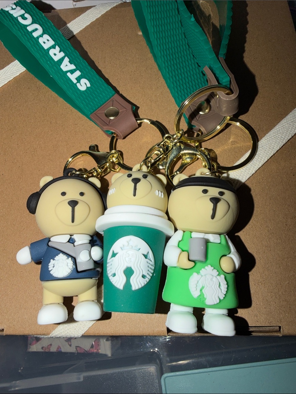 Set of three bear keychains - Picture 1 of 1